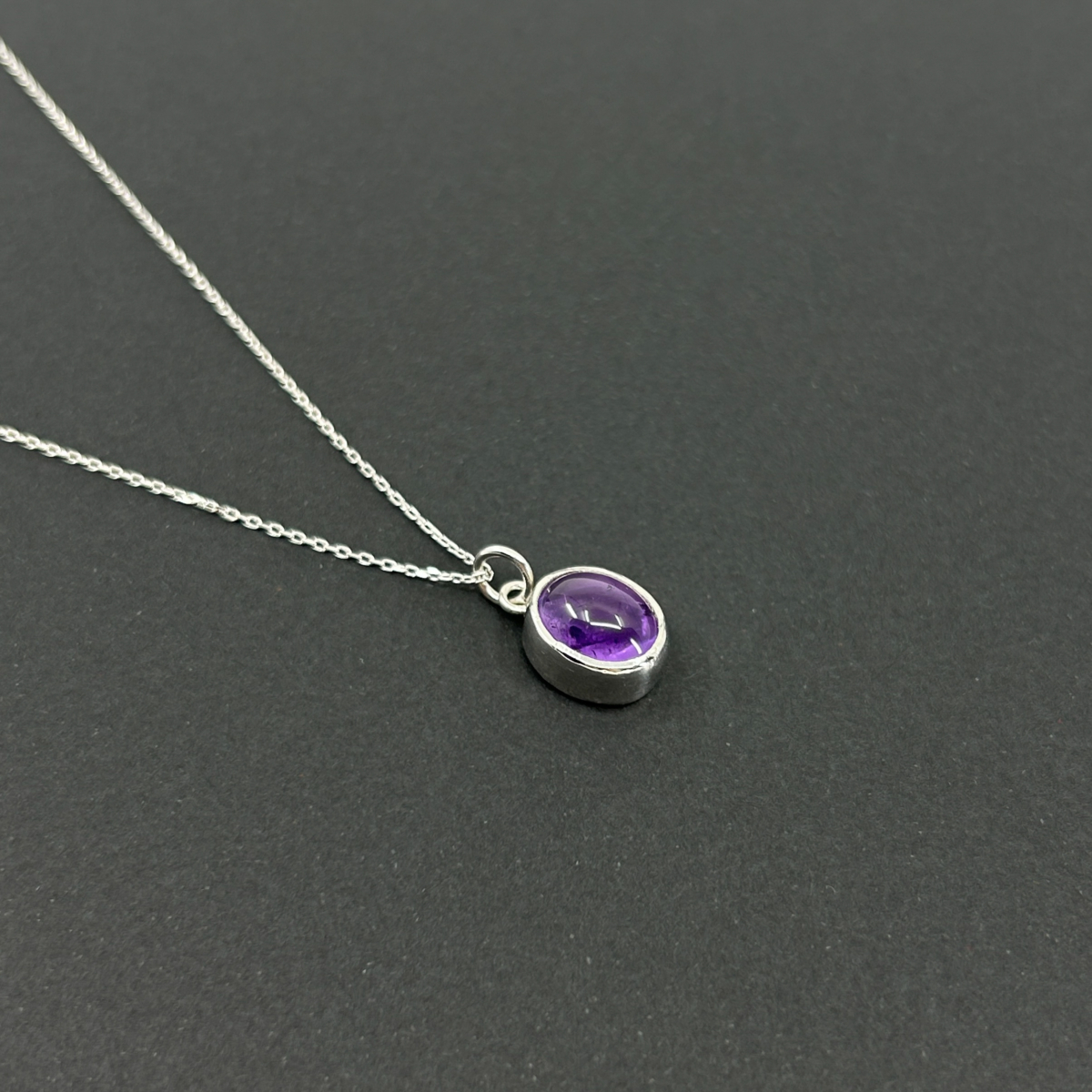 Oval Ametist Kolye - Image 2