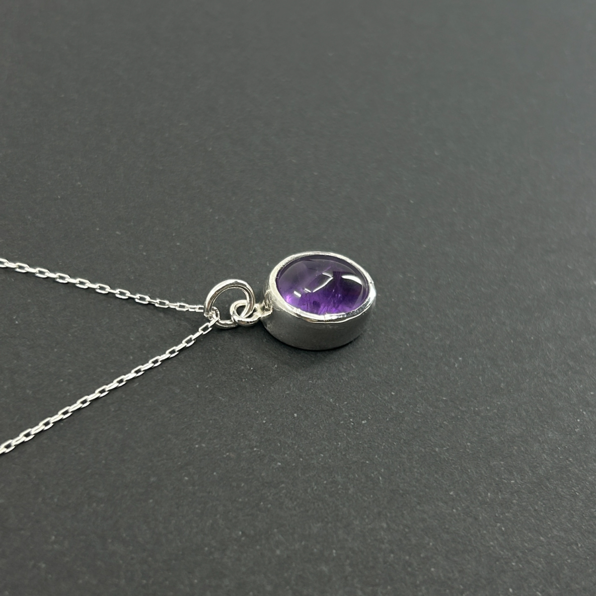 Oval Ametist Kolye - Image 3
