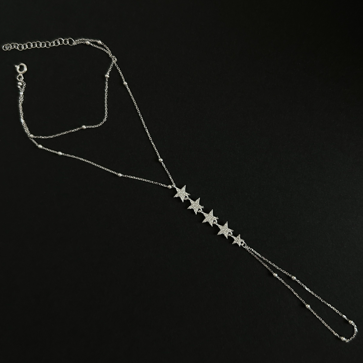Zirkon Taşlı Yıldız Zincir Şahmeran - Image 7
