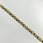 Çelik Gold Renk Desenli Arpa Zincir Bileklik