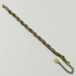 Çelik Gold Renk Kalın Burgu Zincir Bileklik