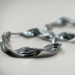 Çelik Silver Renk Burgu Halka Küpe