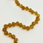 Bal Rengi Kehribar Bebek Diş Çıkarma Kolyesi