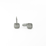 Baget Taşlı Kare Form Sallantılı Küpe