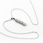 Zirkon Sıralı Üçtaş Kolye