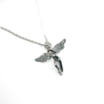 Zirkon Taşlı Bebek Melek Kolye