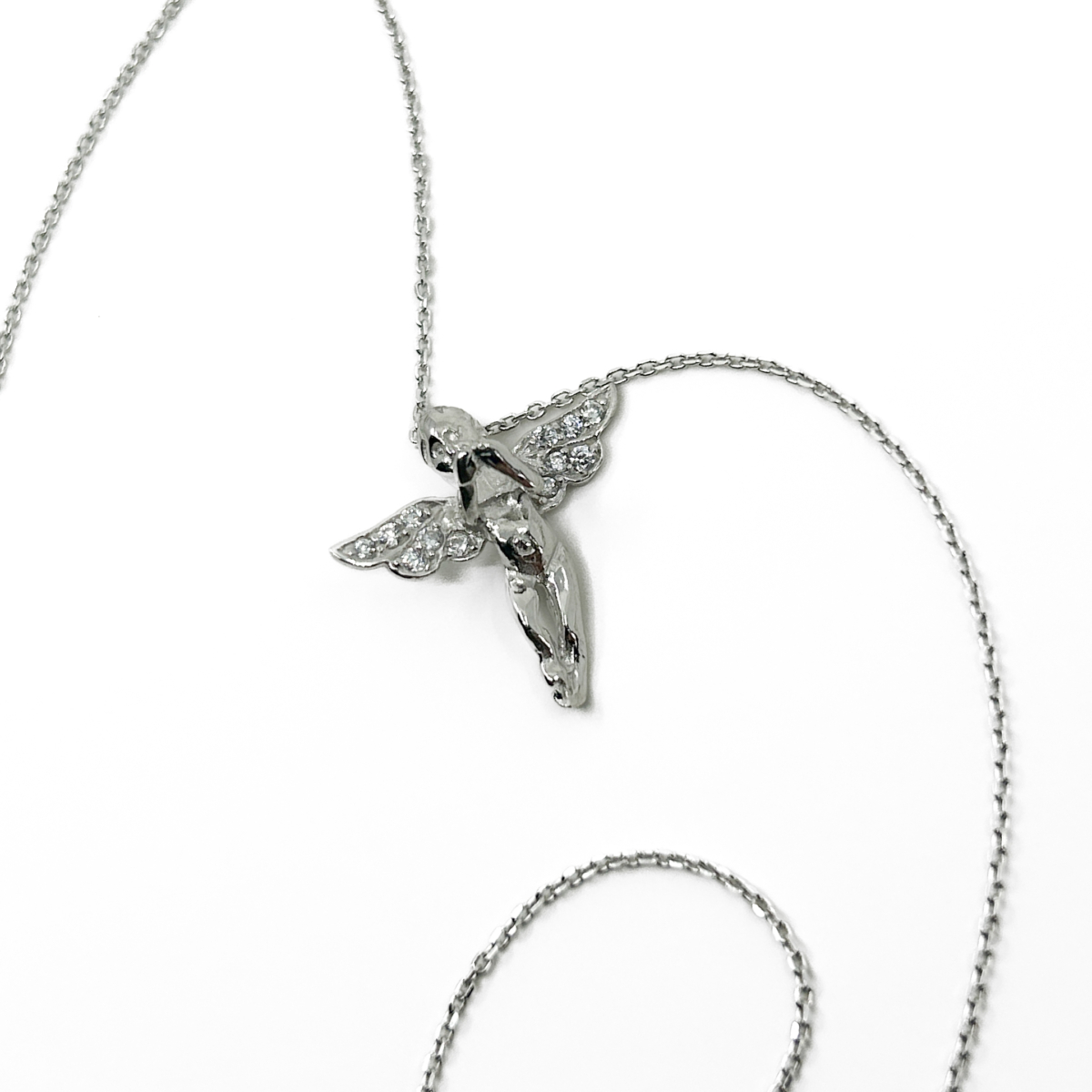 Zirkon Taşlı Bebek Melek Kolye - Görsel 3