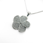 Zirkon Taşlı Çiçek Kolye