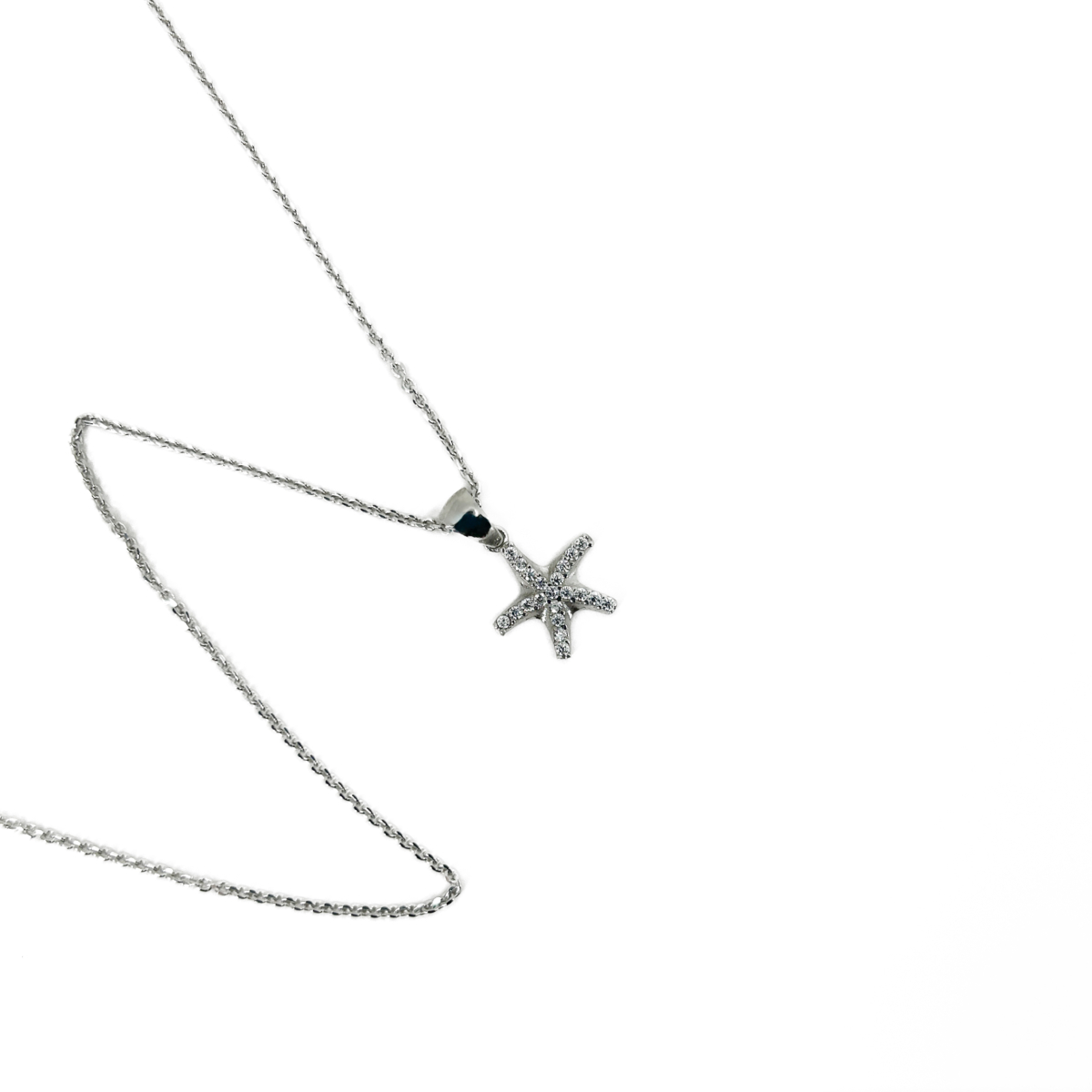 Zirkon Taşlı Deniz Yıldızı Kolye - Görsel 3