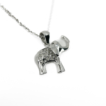 Zirkon Taşlı Fil Kolye