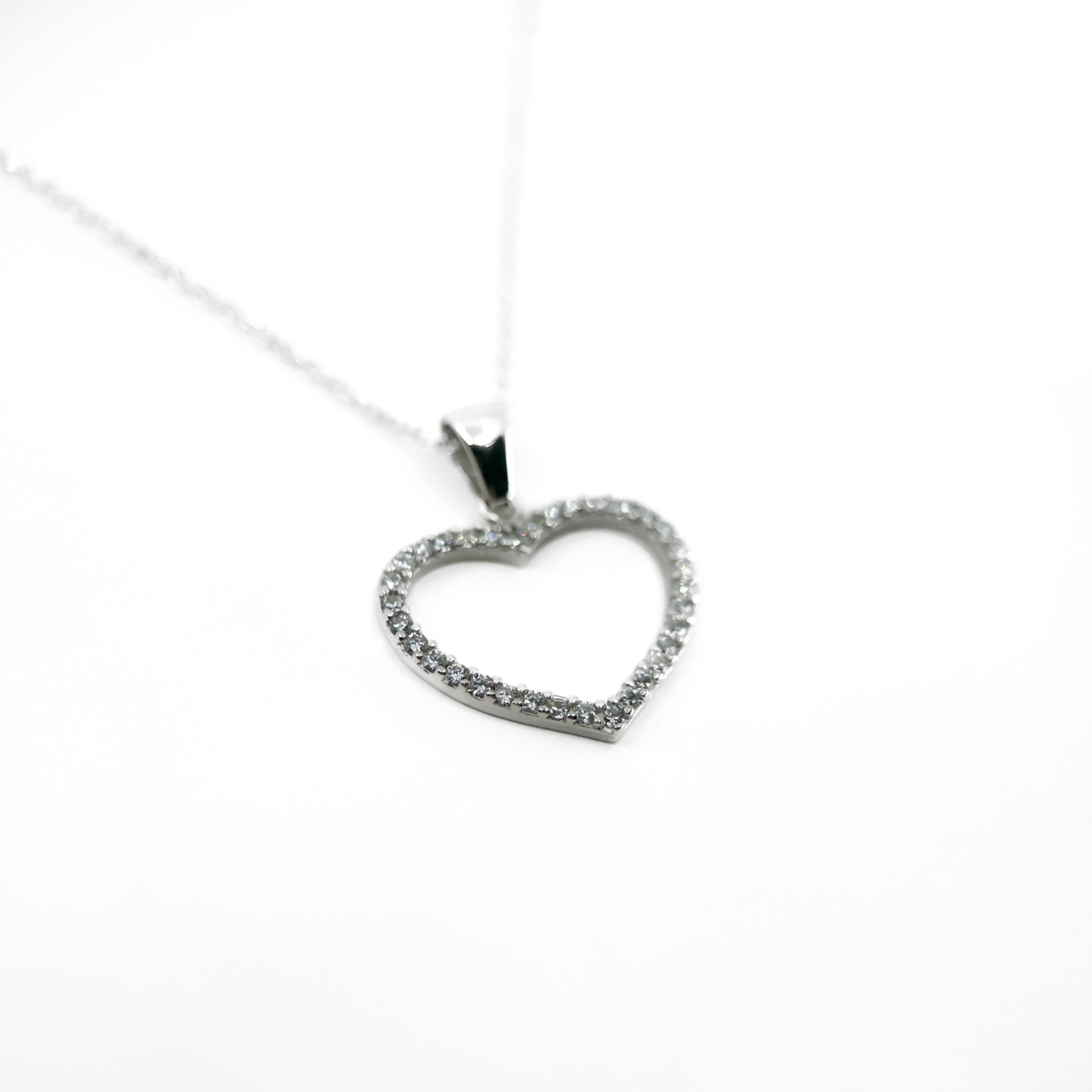 Zirkon Taşlı Kalp Kolye - Görsel 2