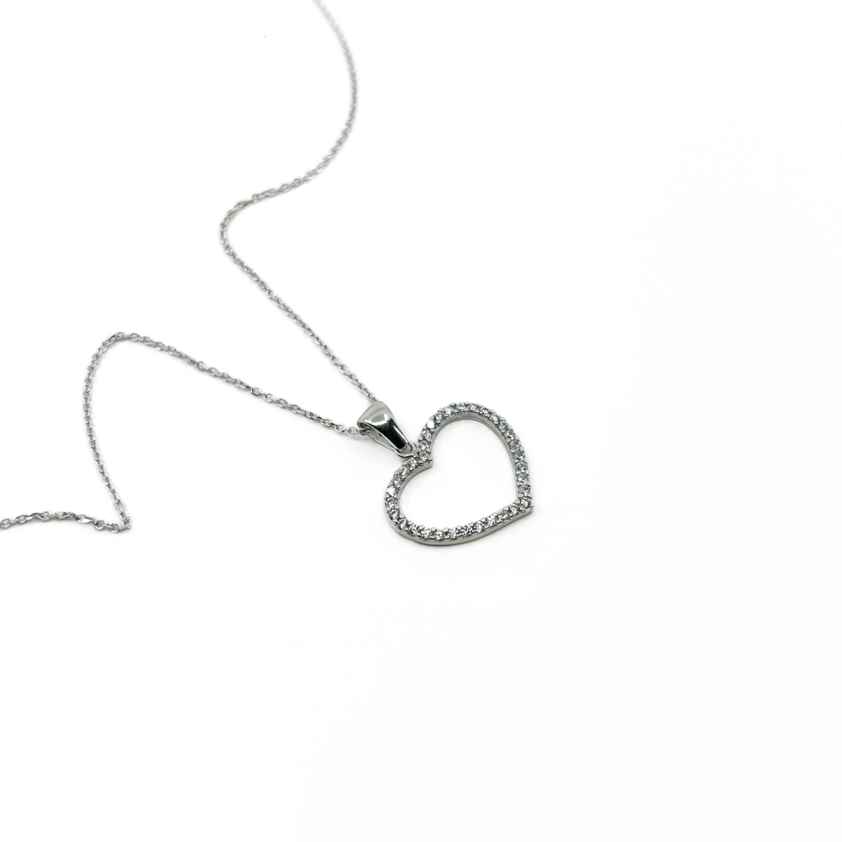 Zirkon Taşlı Kalp Kolye - Görsel 3