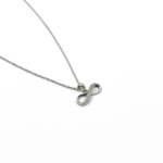 Zirkon Taşlı Sonsuzluk Kolye