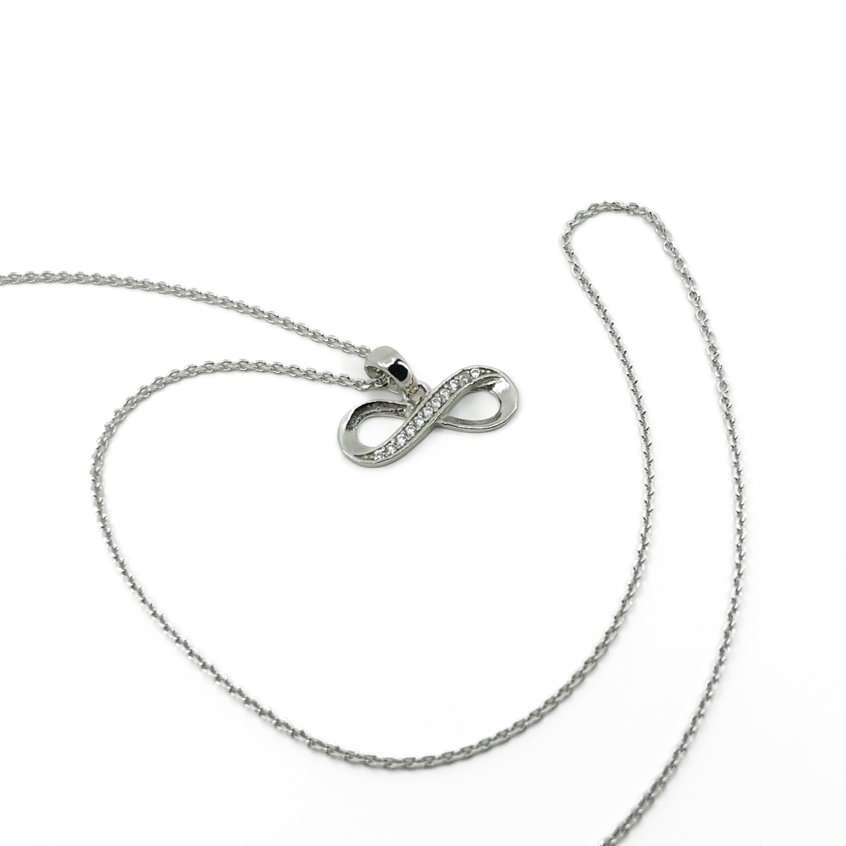 Zirkon Taşlı Sonsuzluk Kolye - Görsel 2