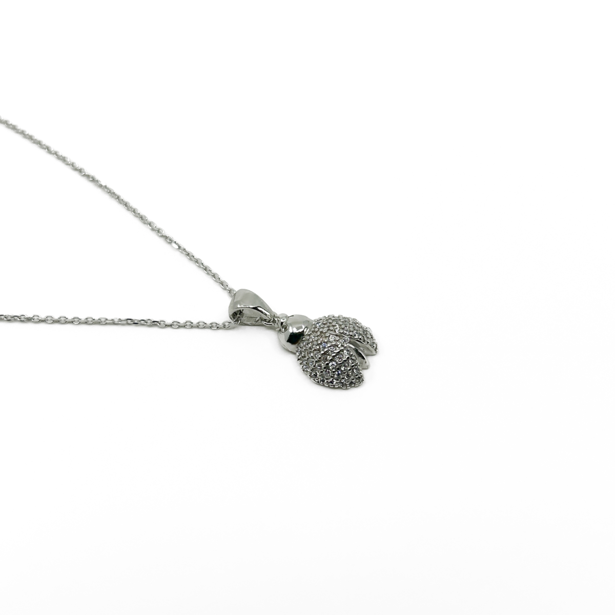 Zirkon Taşlı Uğur Böceği Kolye - Görsel 2