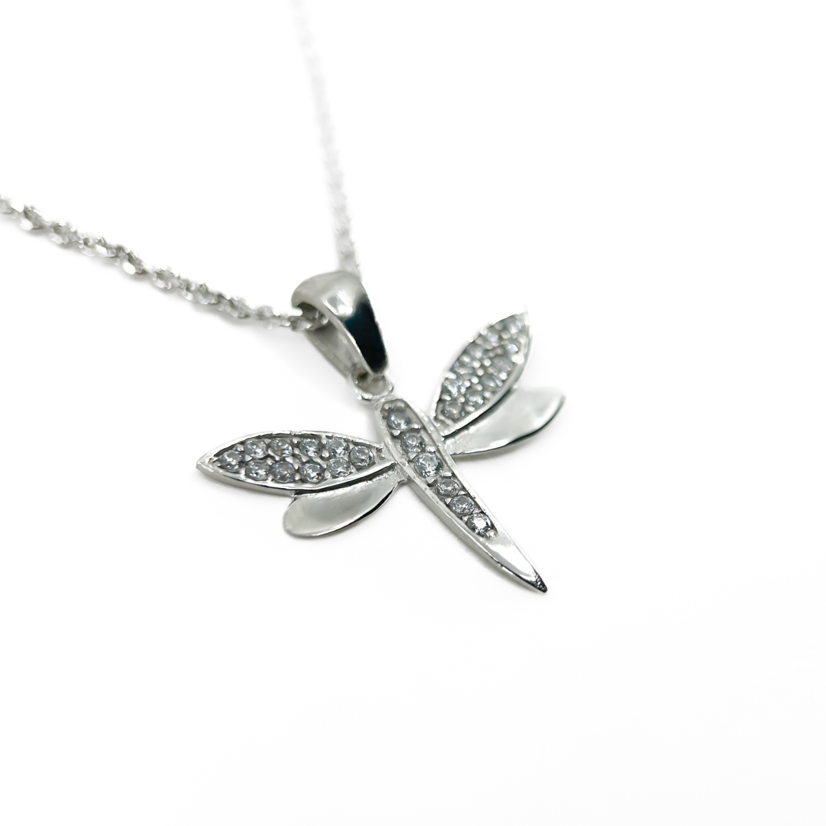 Zirkon Taşlı Yusufçuk Kolye