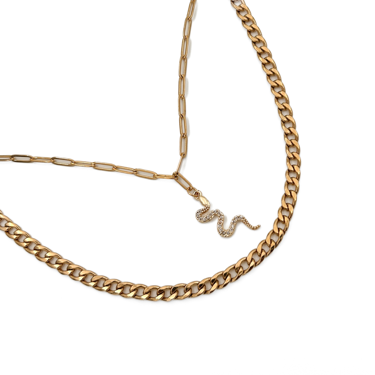 Çift Zincir Serpent Kolye - Image 2