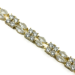 CM Gold Renk Çift Sıra Taşlı Bileklik