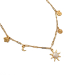 Modern Güneş Charm Kolye