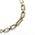 Xuping Gold Renk Taşlı Dikdörtgen Zincir Bileklik