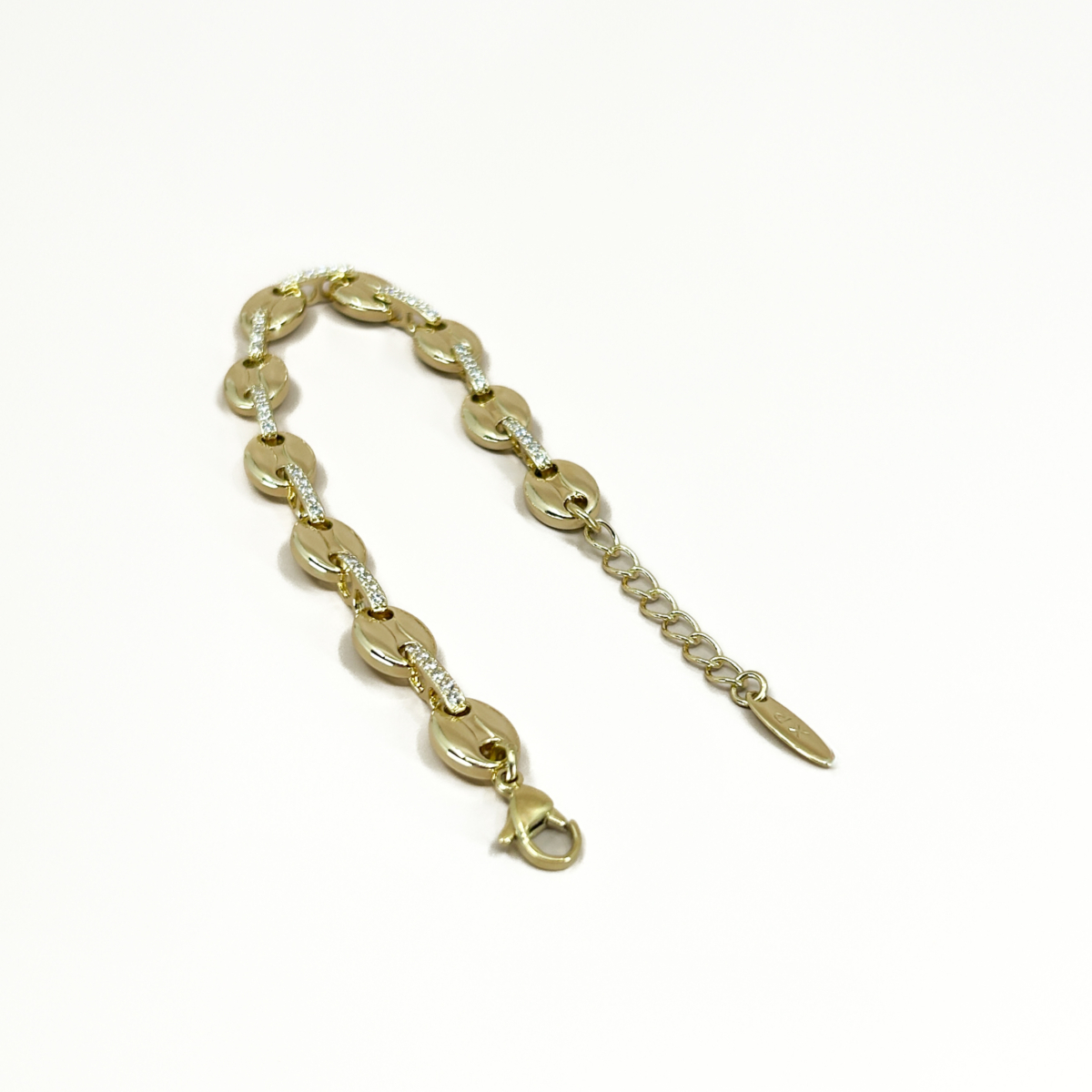 Xuping Gold Renk Taşlı Düğme Bileklik - Image 3