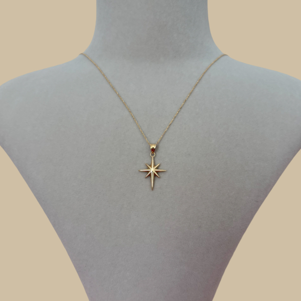 Altın Kuzey Yıldızı Kolye