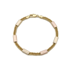 CM Gold Renk Pastel Mine Detaylı Gourmet Zincir Bileklik