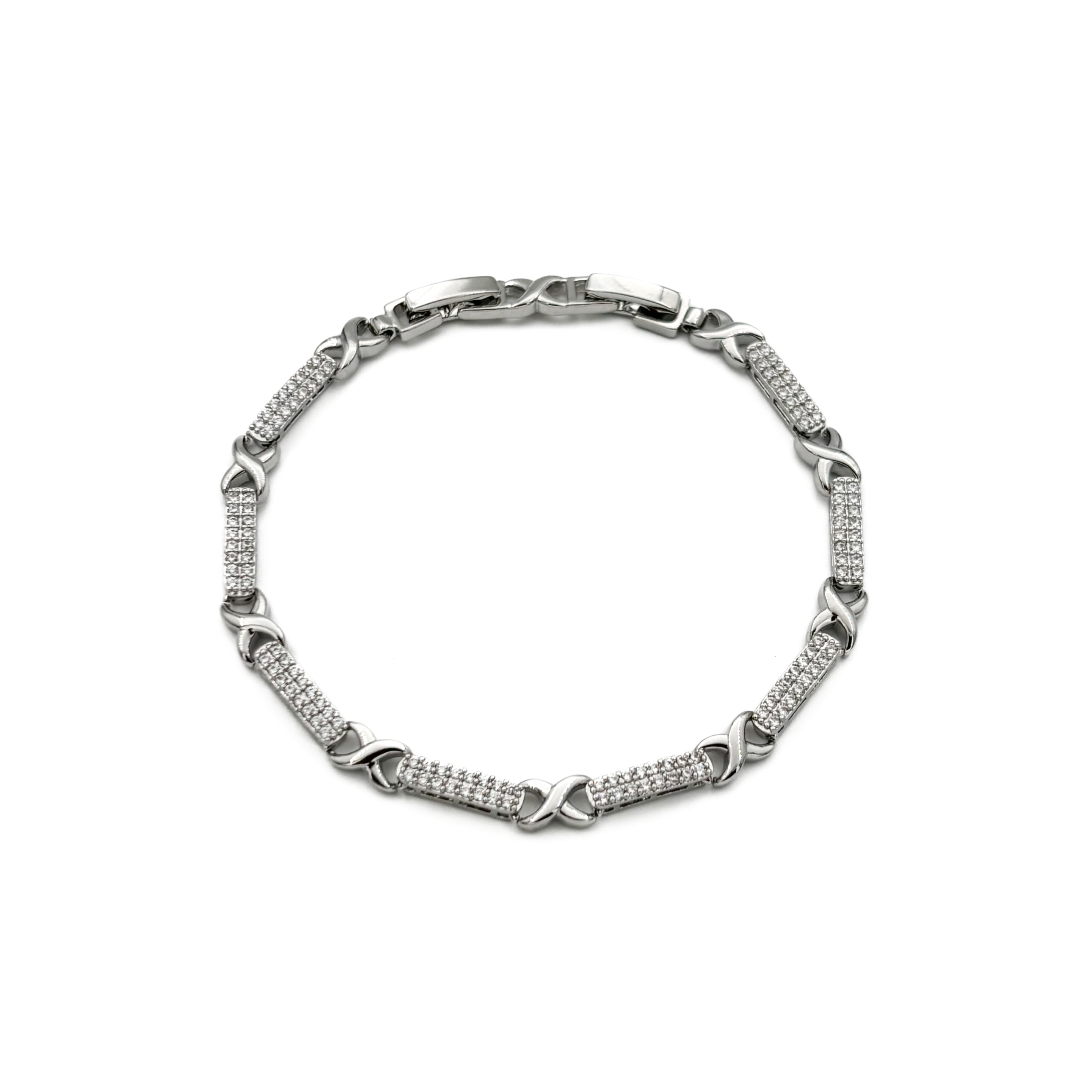 Cm-silver-renk-sonsuzluk-detayli-tasli-bileklik-cublk42031225-01 CM Silver Renk Sonsuzluk Detaylı Taşlı Bileklik - Görsel 1