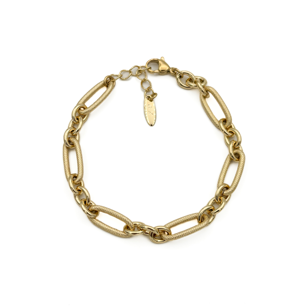 Xuping Gold Renk Ataç Form Modern Zincir Bileklik