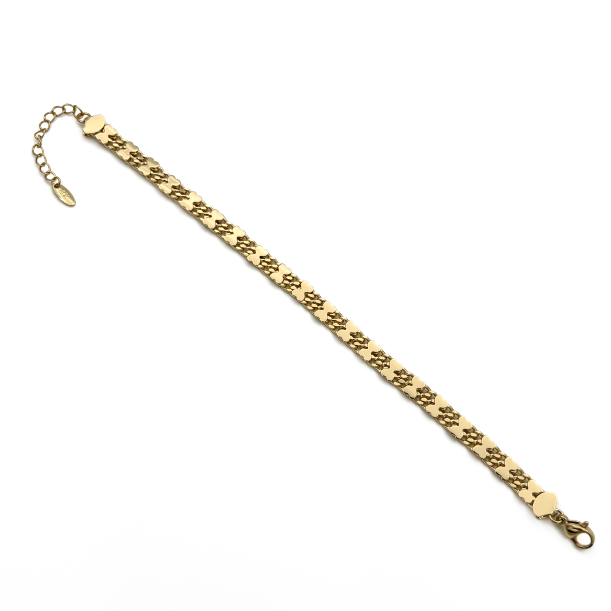 Xuping Gold Renk Kelebek Figürlü Çift Zincir Bileklik - Görsel 4