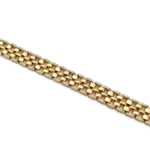 Xuping Gold Renk Taşlı Geniş Zincir Bileklik