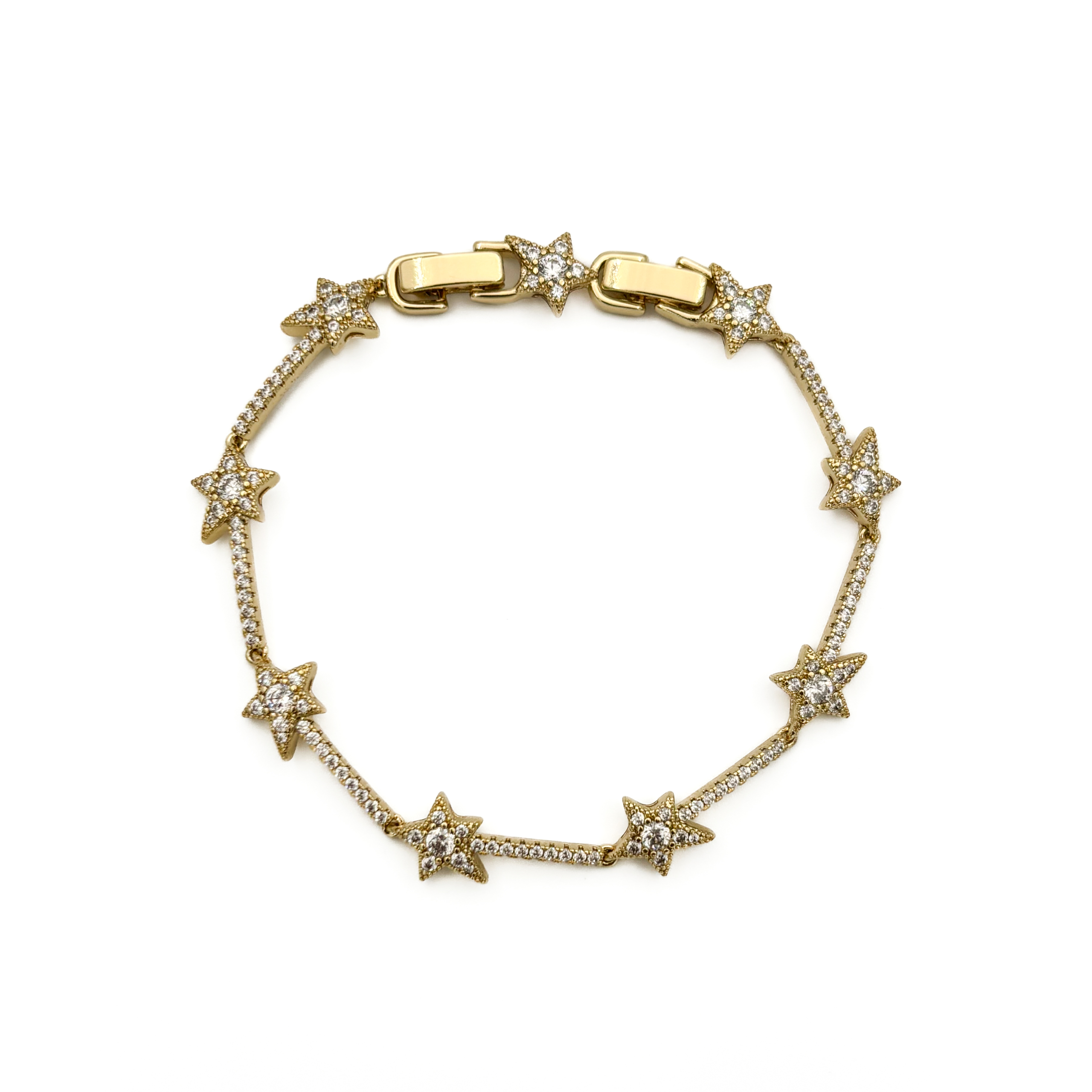 Xuping-gold-renk-tasli-yildiz-figurlu-bileklik-cublk26031225-01 Xuping Gold Renk Taşlı Yıldız Figürlü Bileklik - Görsel 1