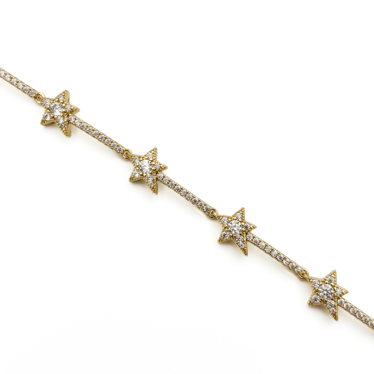 Xuping Gold Renk Taşlı Yıldız Figürlü Bileklik - Görsel 2