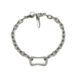 Xuping Silver Renk Taş Detaylı Halka Zincir Bileklik