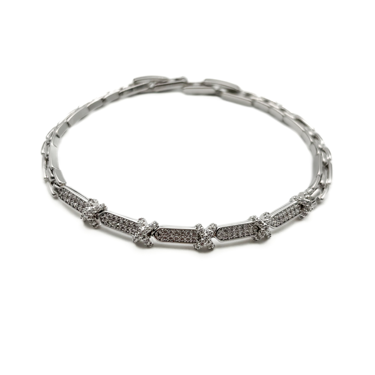 Xuping Silver Renk Taşlı Kelebek Bileklik - Görsel 2