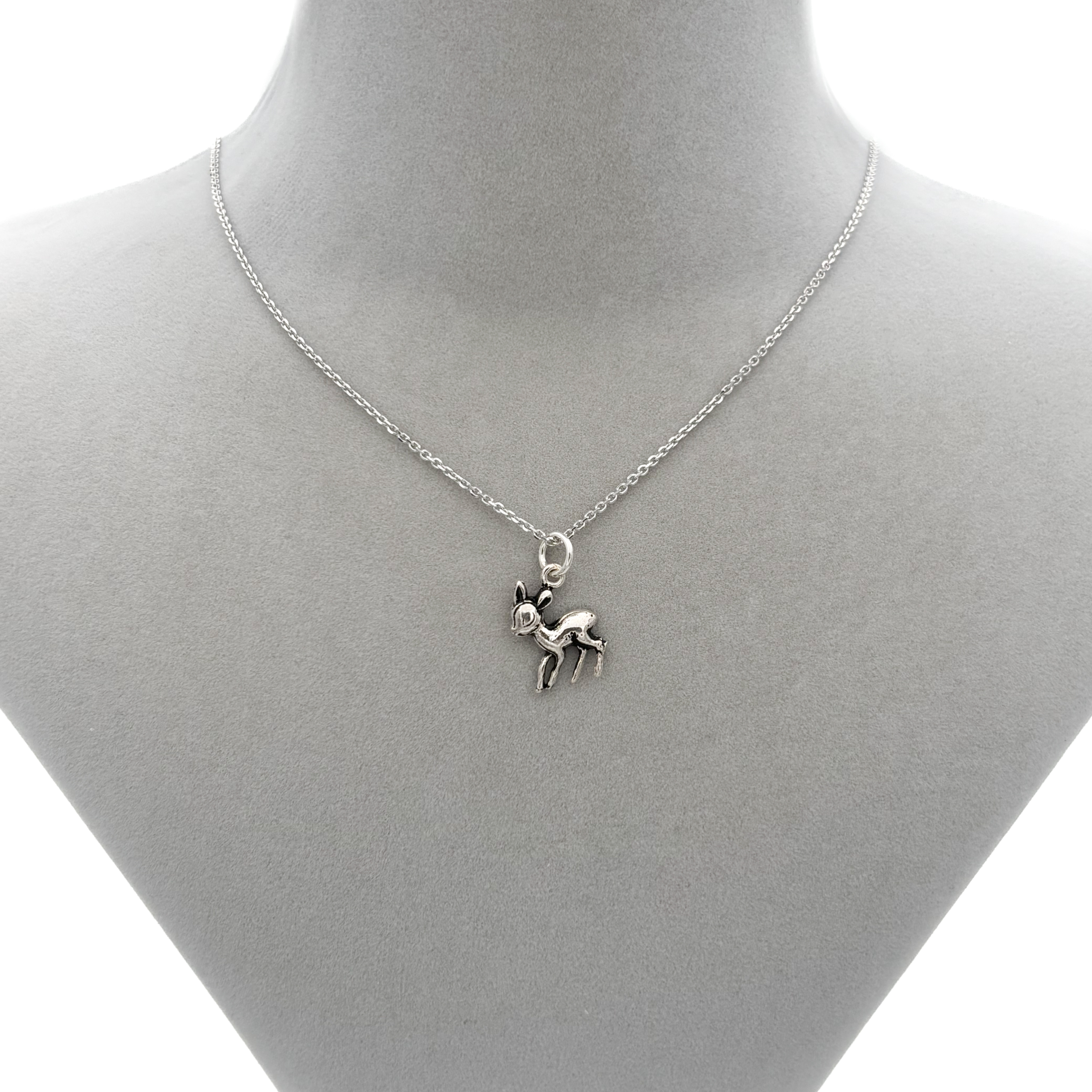 925-ayar-gumus-yavru-ceylan-kolye-agkly17190725-06 Yavru Ceylan Kolye - Görsel 1