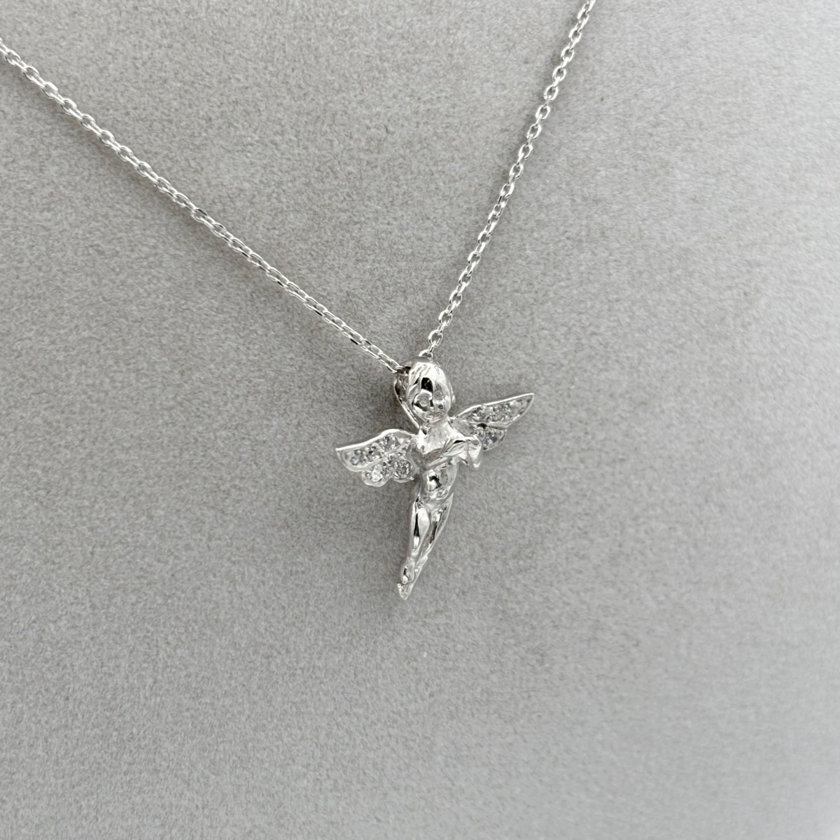 Zirkon Taşlı Bebek Melek Kolye - Görsel 2