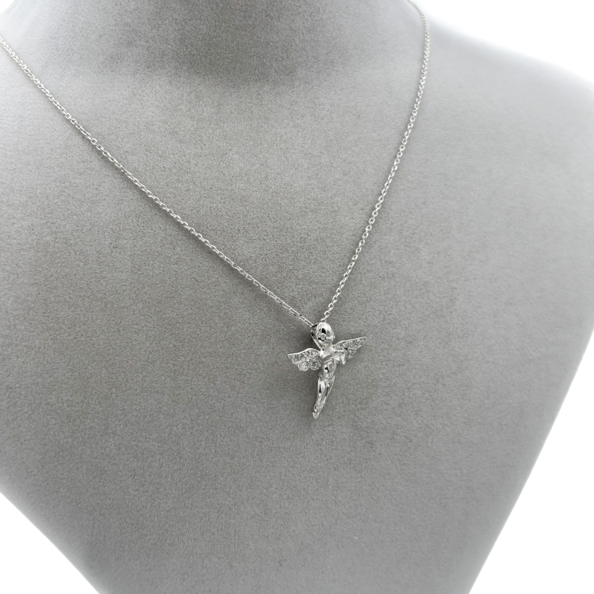 Zirkon Taşlı Bebek Melek Kolye - Görsel 4