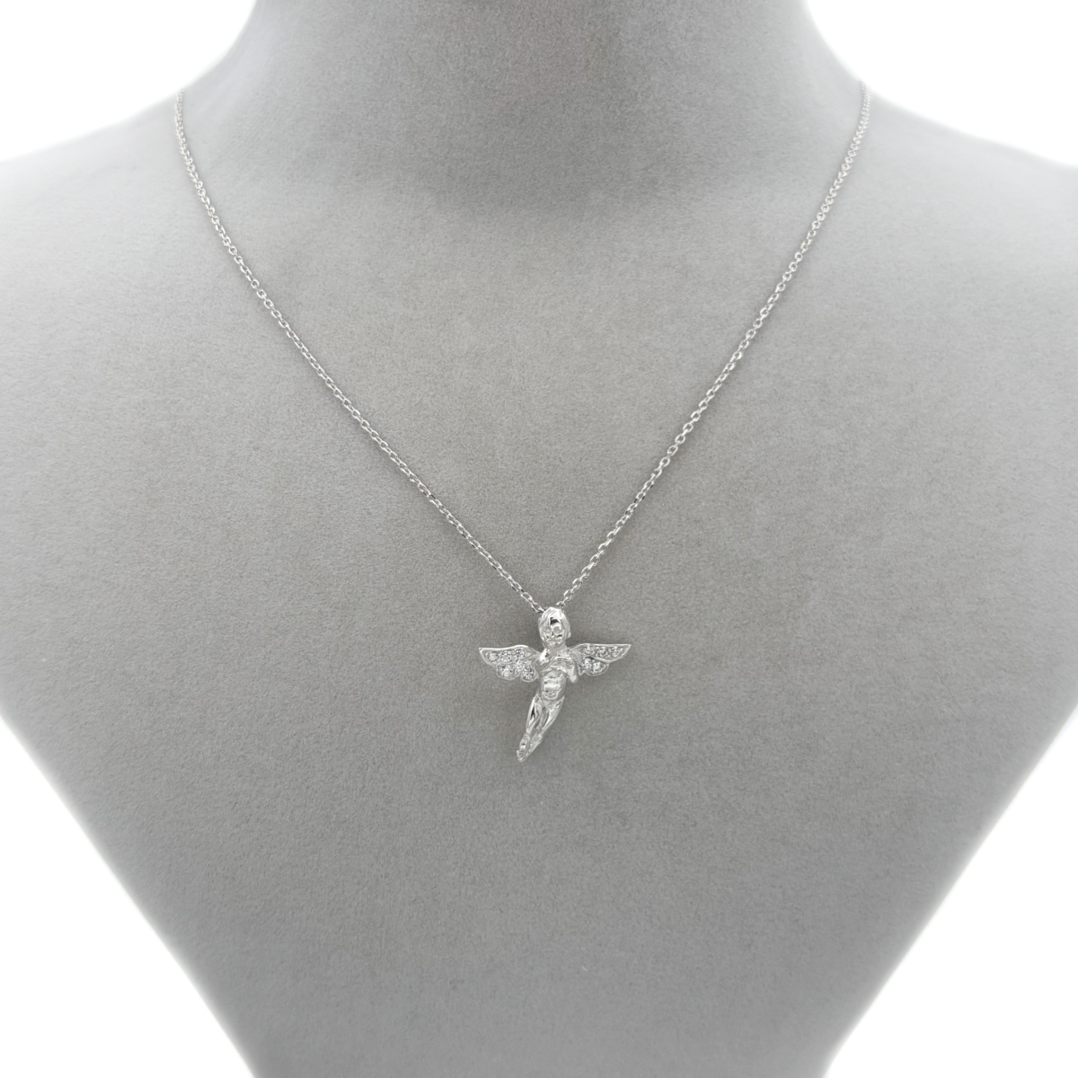 Zirkon Taşlı Bebek Melek Kolye