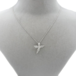 Zirkon Taşlı Bebek Melek Kolye