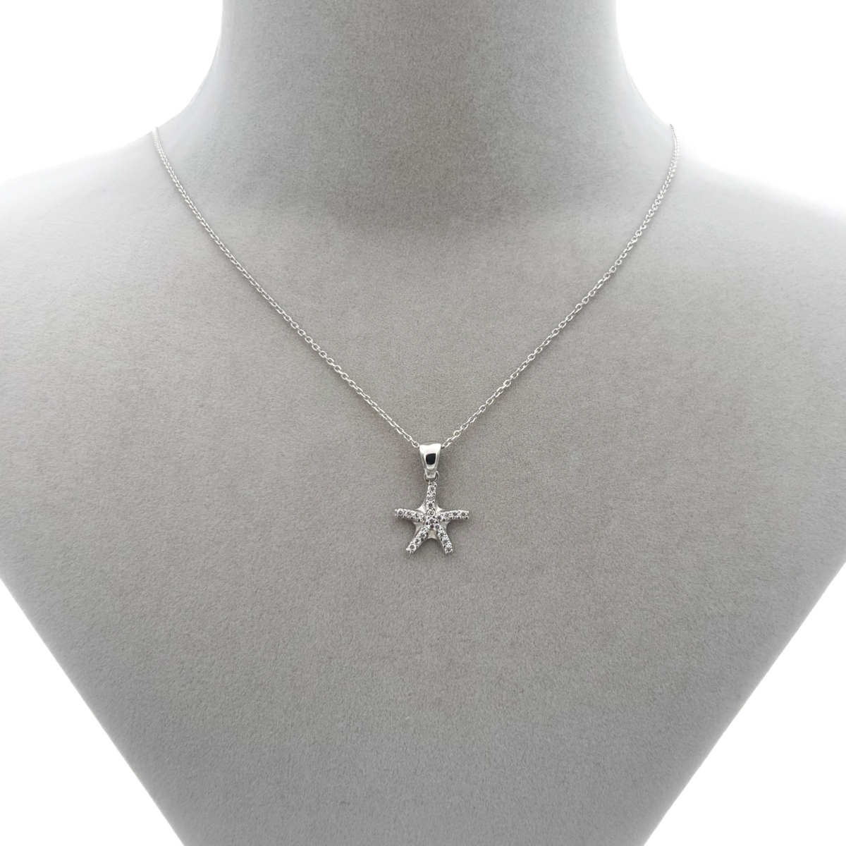 Zirkon Taşlı Deniz Yıldızı Kolye