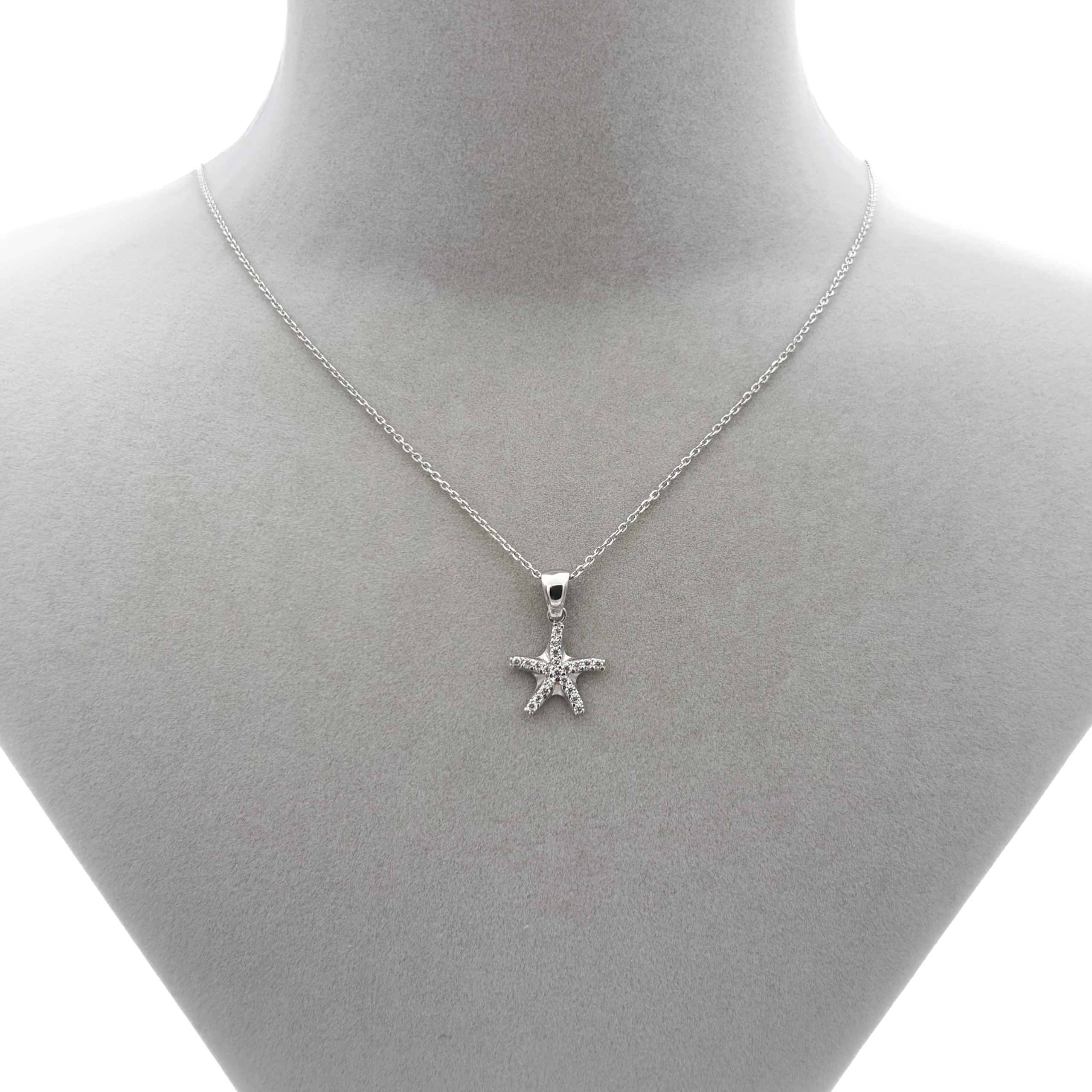 925-ayar-gumus-zirkon-tasli-deniz-yildizi-kolye-agkly20190725-06 Zirkon Taşlı Deniz Yıldızı Kolye - Görsel 1