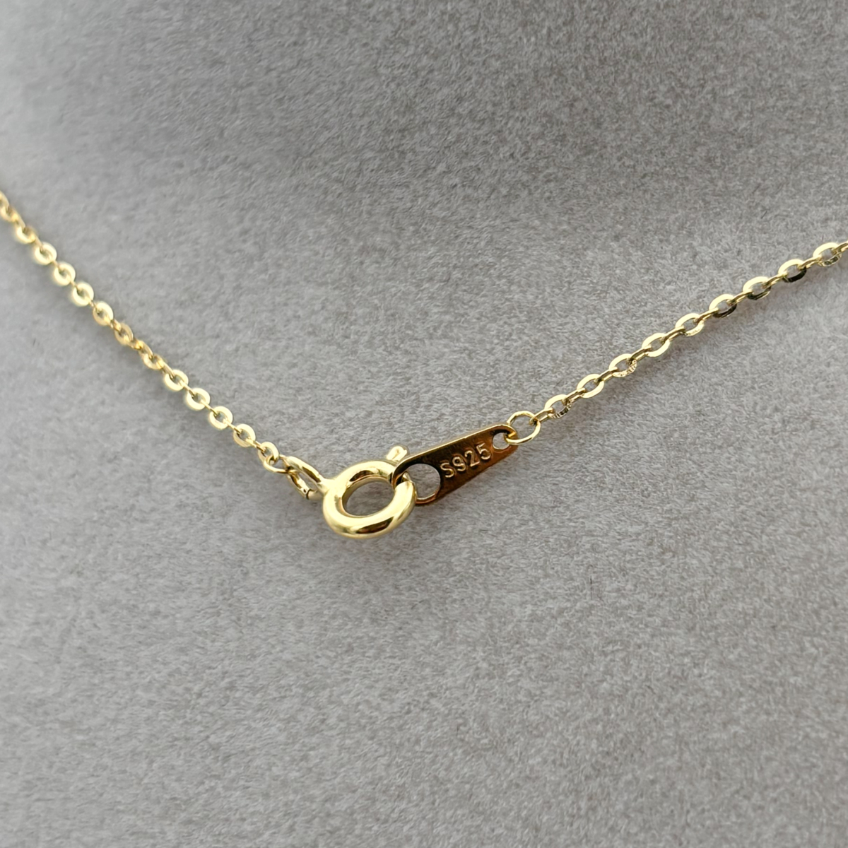 Zirkon Taşlı Gold Renk İç İçe Çift Kalp Kolye - Görsel 3