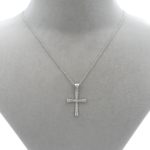 Zirkon Taşlı Cross Haç Kolye