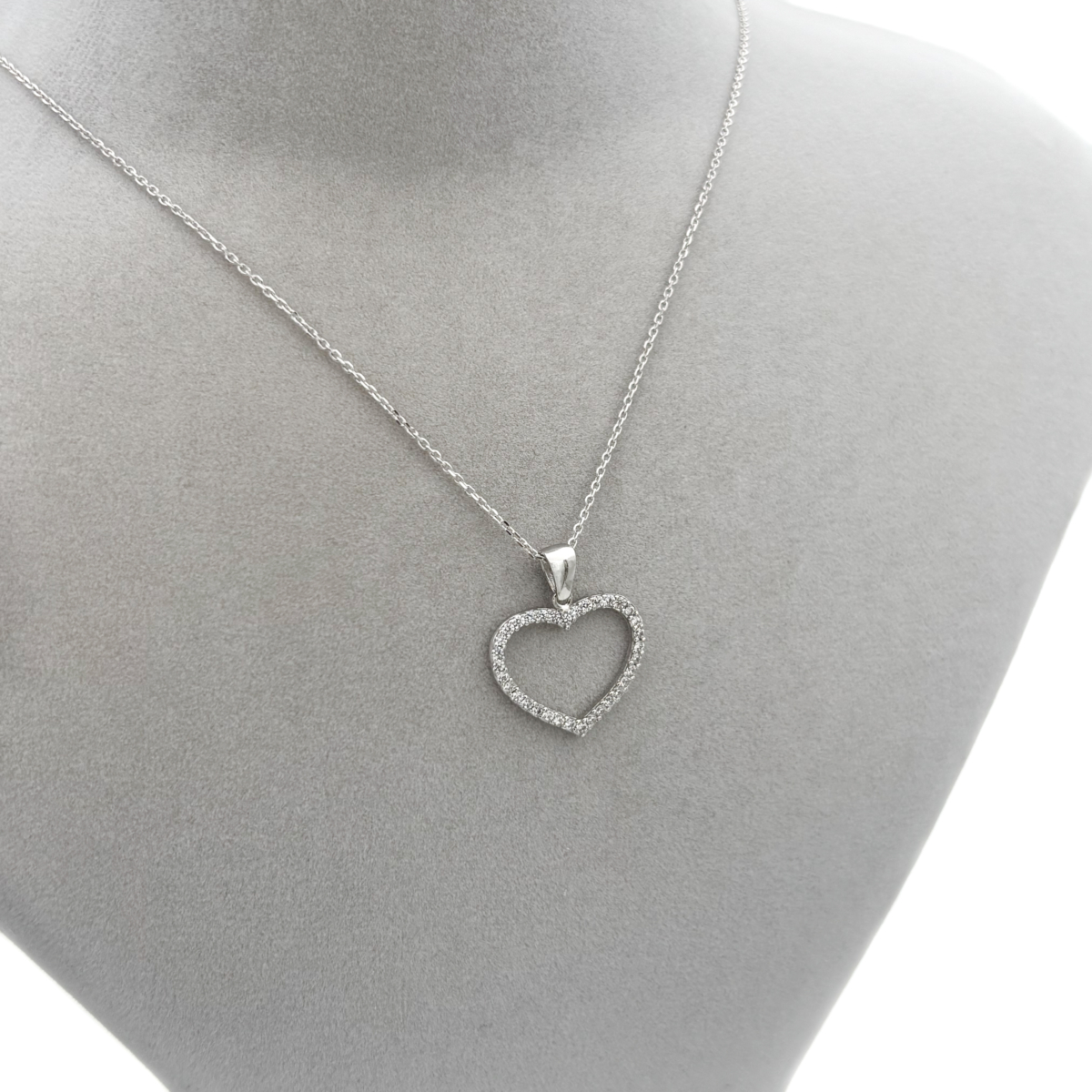 Zirkon Taşlı Kalp Kolye - Image 2