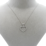 Zirkon Taşlı Kalp Kolye