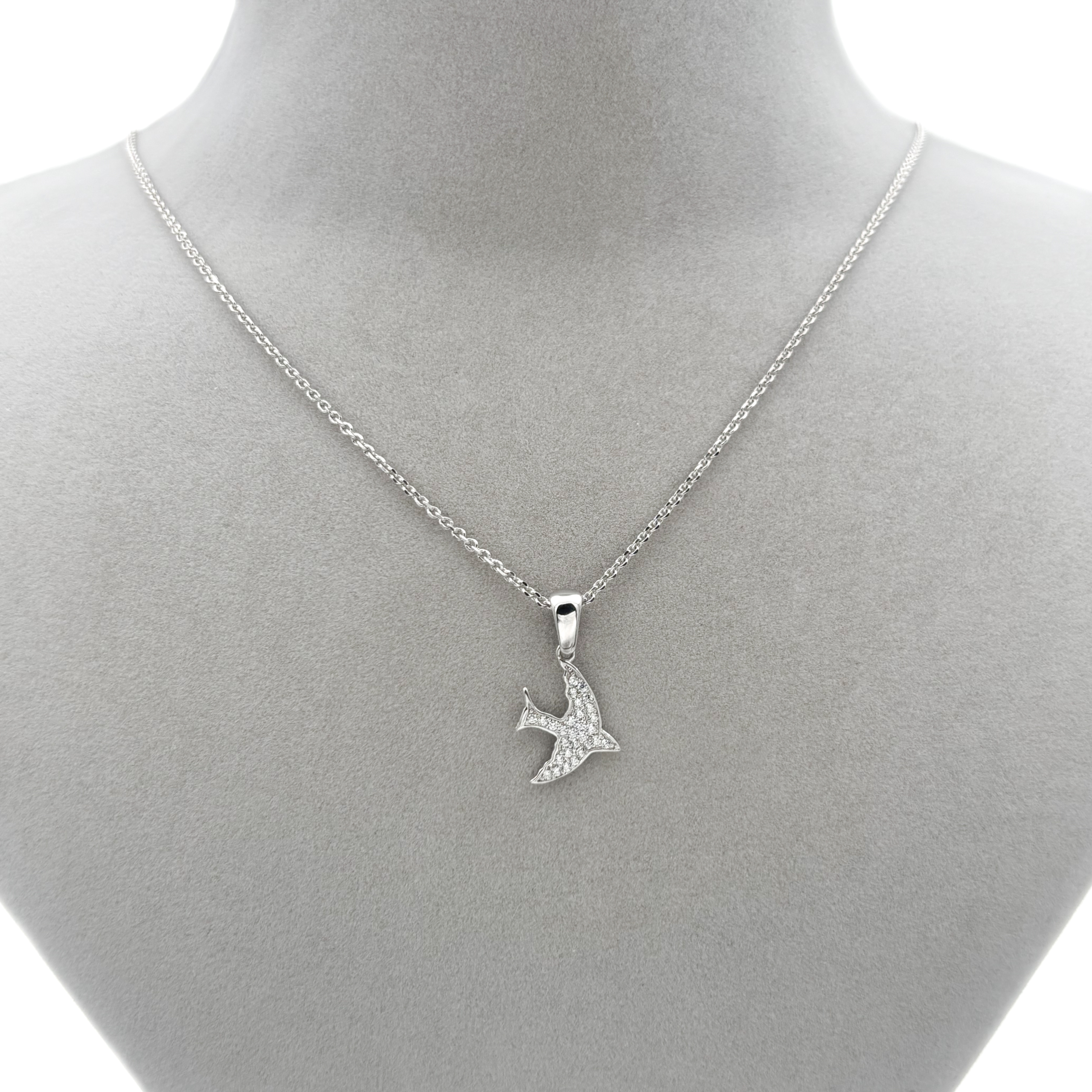 925-ayar-gumus-zirkon-tasli-kus-kolye-agkly40190725-07 Zirkon Taşlı Kuş Kolye - Görsel 1