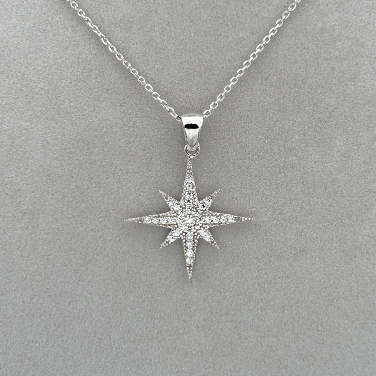 Zirkon Taşlı Kuzey Yıldızı Kolye - Image 4