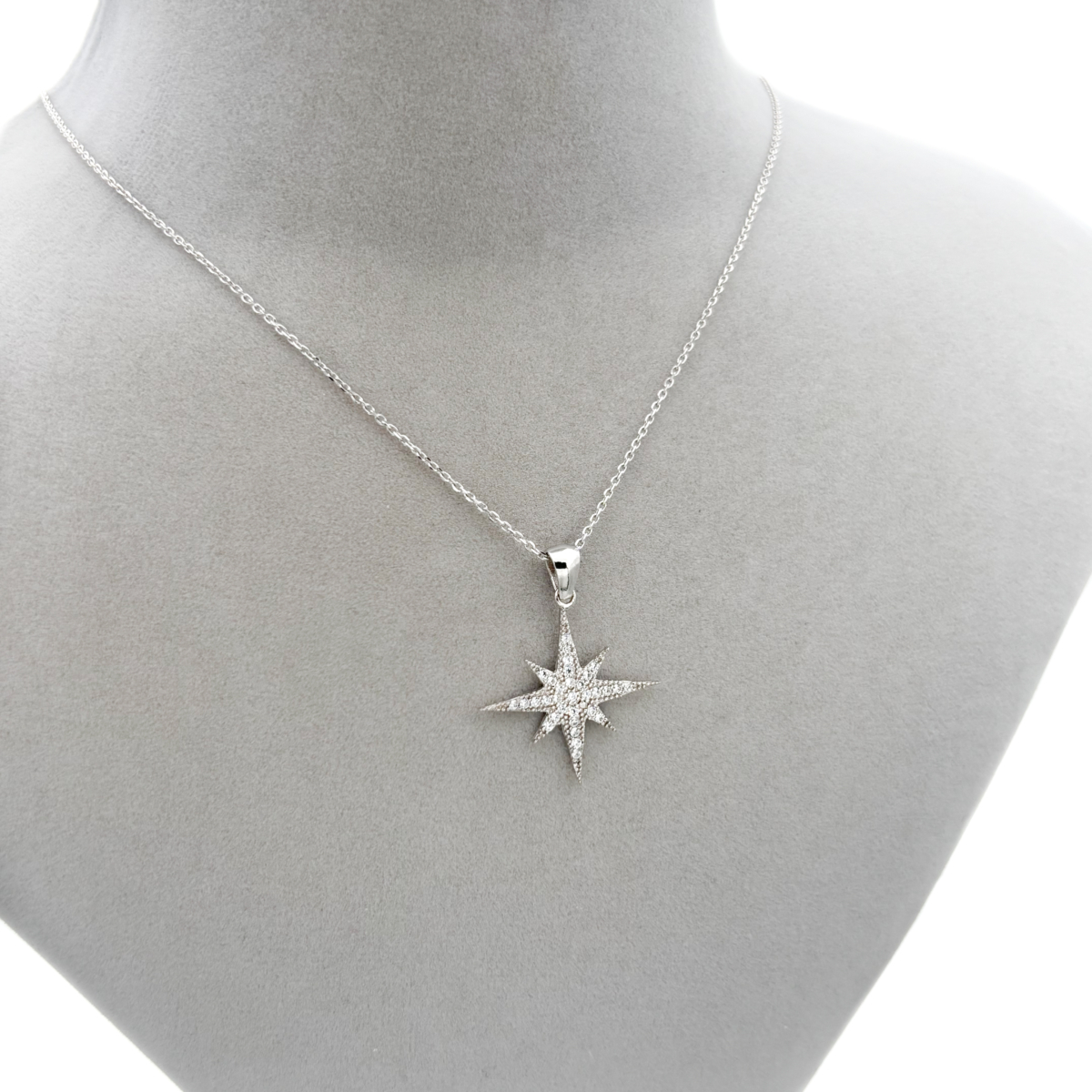 Zirkon Taşlı Kuzey Yıldızı Kolye - Image 3