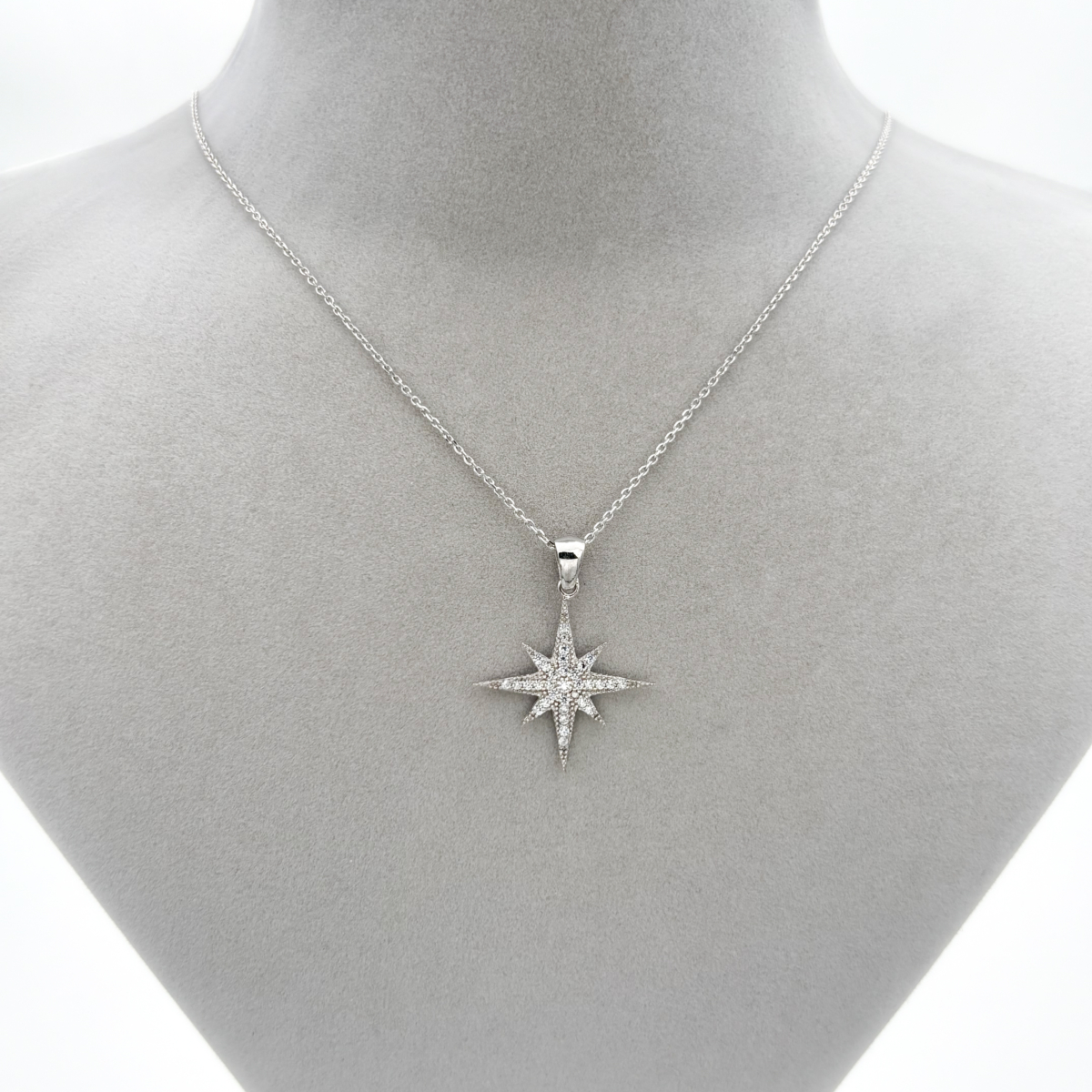Zirkon Taşlı Kuzey Yıldızı Kolye - Image 2
